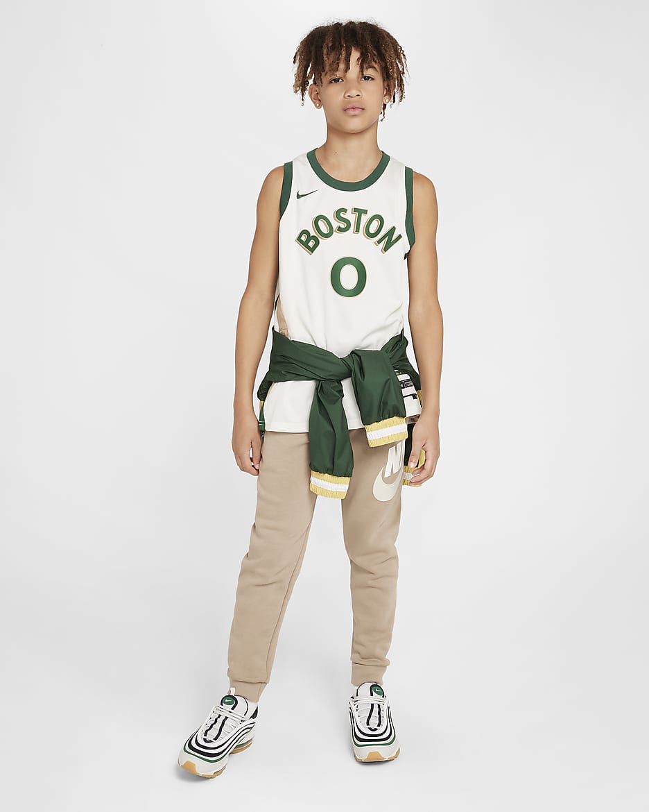 Jayson Tatum Boston Celtics 2023 24 City Edition Older Kids Nike Dri FIT NBA Swingman Jersey